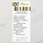 25 4x9 Hochzeitsprogramm Hochzeit China Abendessen Programm (Vorderseite)