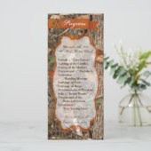 25 4x9 Hochzeitsprogramm Jagd auf Jungtiere Hirsch Programm (Stehend Vorderseite)