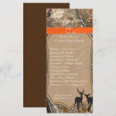 25 4x9 Hochzeitsprogramm Jäger Camouflage Camoflau Programm (Vorne/Hinten)
