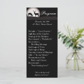 25 4x9 Hochzeitsprogramm Jäger Moon Deer Buck Doe Programm (Stehend Vorderseite)