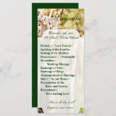 25 4x9 Hochzeitsprogramm Kronleuchter in Eichenbau Programm (Vorne/Hinten)