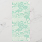 25 4x9 Hochzeitsprogramm Landesminze Spitzendrucke Programm (Rückseite)