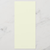 25 4x9 Hochzeitsprogramm Leichtes Grün/Graues form Programm (Rückseite)