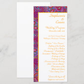 25 4x9 Hochzeitsprogramm Lila Palace Indien Programm (Vorne/Hinten)