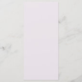 25 4x9 Hochzeitsprogramm Lila Pink Lantern/Blume Programm (Rückseite)