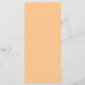 25 4x9 Hochzeitsprogramm Love Birds Peach Stripes Programm (Rückseite)