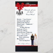 25 4x9 Hochzeitsprogramm Marine Hispanic Uniform Programm (Vorderseite)