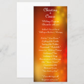 25 4x9 Hochzeitsprogramm Marokkanisch Laterne Programm (Vorne/Hinten)