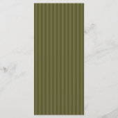 25 4x9 Hochzeitsprogramm Martini Olive Green Strip Programm (Rückseite)