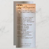 25 4x9 Hochzeitsprogramm Mason Jar Chandelier Cand Programm (Vorne/Hinten)