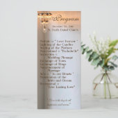 25 4x9 Hochzeitsprogramm Mason Jar Chandelier Cand Programm (Stehend Vorderseite)