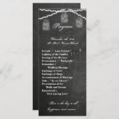 25 4x9 Hochzeitsprogramm Mason Jar String Lights C Programm (Vorne/Hinten)