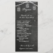 25 4x9 Hochzeitsprogramm Mason Jar String Lights C Programm (Vorderseite)
