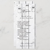 25 4x9 Hochzeitsprogramm Mason Jar String Lights Programm (Vorne/Hinten)