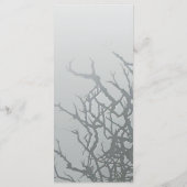 25 4x9 Hochzeitsprogramm Mattiertes Glasgecracktes Programm (Rückseite)