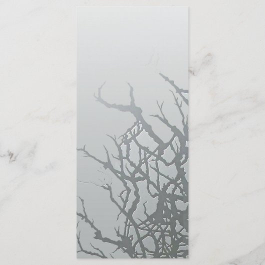 25 4x9 Hochzeitsprogramm Mattiertes Glasgecracktes Programm (Rückseite)