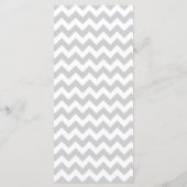25 4x9 Hochzeitsprogramm Moderne Chevron Streifen Programm (Rückseite)