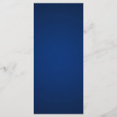 25 4x9 Hochzeitsprogramm Navy Blue Double Bike Programm (Rückseite)