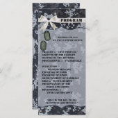 25 4x9 Hochzeitsprogramm Navy DIGITAL DRUCKUniform Programm (Vorne/Hinten)