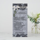 25 4x9 Hochzeitsprogramm Navy DIGITAL DRUCKUniform Programm (Stehend Vorderseite)