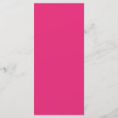 25 4x9 Hochzeitsprogramm Neon Frühling Floral Blum Programm (Rückseite)