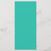 25 4x9 Hochzeitsprogramm Ombre Aquamarin Zickzack Programm (Rückseite)