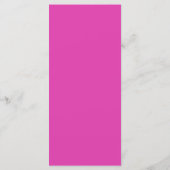 25 4x9 Hochzeitsprogramm Ombre Pink Zickzack Programm (Rückseite)