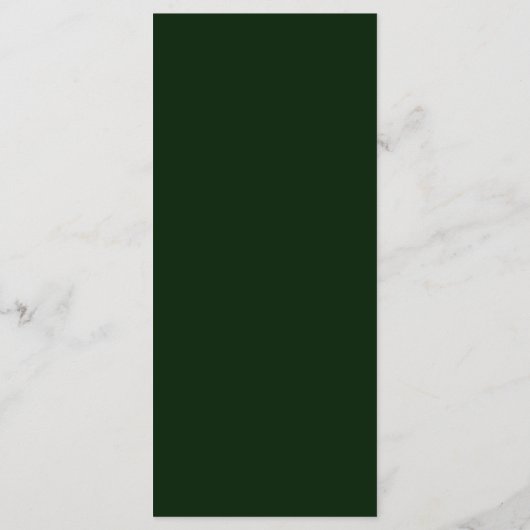 25 4x9 Hochzeitsprogramm Pfauengrüne Federn Programm (Rückseite)