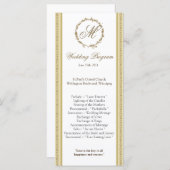 25 4x9 Hochzeitsprogramm Sandy Beach Programm (Vorne/Hinten)