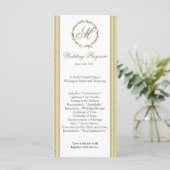 25 4x9 Hochzeitsprogramm Sandy Beach Programm (Stehend Vorderseite)