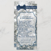 25 4x9 Hochzeitsprogramm Schmetterlinge Eisbrüche  Programm (Vorne/Hinten)