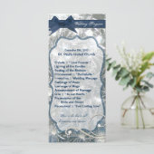 25 4x9 Hochzeitsprogramm Schmetterlinge Eisbrüche  Programm (Stehend Vorderseite)