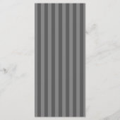 25 4x9 Hochzeitsprogramm Schwarz-Grau-Blüh Streife Programm (Rückseite)