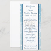25 4x9 Hochzeitsprogramm Twinkling Snow / Bare Tre Programm (Vorne/Hinten)