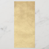 25 4x9 Hochzeitsprogramm Vintag Peacock Green Programm (Rückseite)