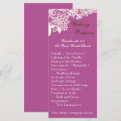 25 4x9 Hochzeitsprogramm Vintage viktorianische Sp Programm (Vorne/Hinten)