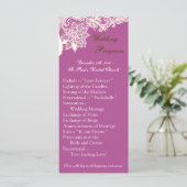 25 4x9 Hochzeitsprogramm Vintage viktorianische Sp Programm (Stehend Vorderseite)