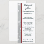 25 4x9 Hochzeitsprogramm Weißer Baum Programm (Vorne/Hinten)