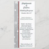 25 4x9 Hochzeitsprogramm Weißer Baum Programm (Vorderseite)