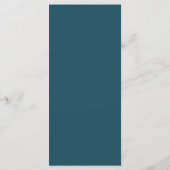 25 4x9 Hochzeitsprogramm Western Blue Cowboy Boots Programm (Rückseite)
