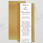 25 4x9 Hochzeitsprogramm Western Cowgirl Hut/Boots Programm (Vorne/Hinten)