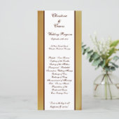 25 4x9 Hochzeitsprogramm Western Cowgirl Hut/Boots Programm (Stehend Vorderseite)