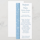 25 4x9 Hochzeitsprogramm Winter Blue Weihnachten Programm (Vorne/Hinten)