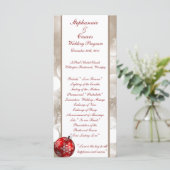 25 4x9 Hochzeitsprogramm Winter Blur Programm (Stehend Vorderseite)