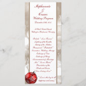 25 4x9 Hochzeitsprogramm Winter Blur Programm (Vorderseite)