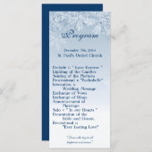 25 4x9 Hochzeitsprogramm Winter Wonderland Trees C Programm (Vorne/Hinten)