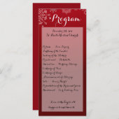 25 4x9 Hochzeitsprogramm Winterschneeflocken Schne Programm (Vorne/Hinten)