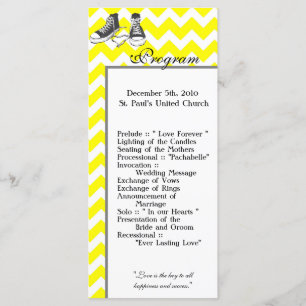 25 4x9 Hochzeitsprogramm Zickzack Streifen Zig Zag Programm