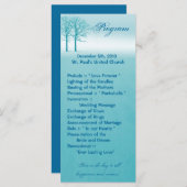 25 4x9 Hochzeitsprogramm Zwei Winter Trees Schneew Programm (Vorne/Hinten)