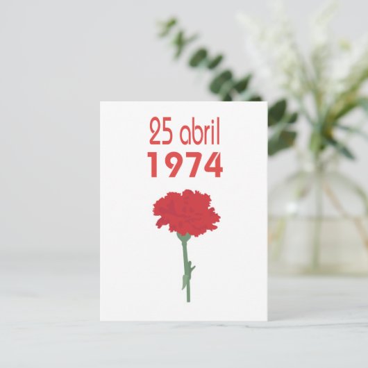 25 Abril Postkarte (Stehend Vorderseite)
